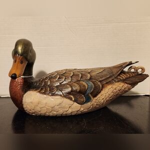 Mallard Duck Drake Decoy Ceramic Porcelain Figure